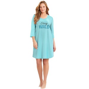 Avenue Body Three-Quarter Sleeve Sleepshirt - 1 of 2