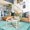 Lahome Loop Border Gradient Style Short Pile Velvet Rectangular Indoor Area Rug - 2 of 4
