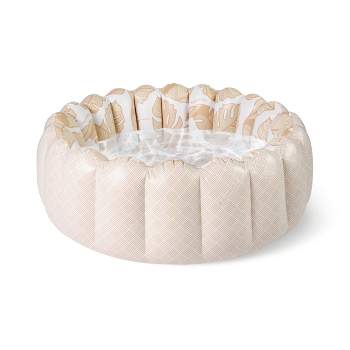MINNIDIP Exclusive Resort Collection Tufted Inflatable Pool - Rattan Palms