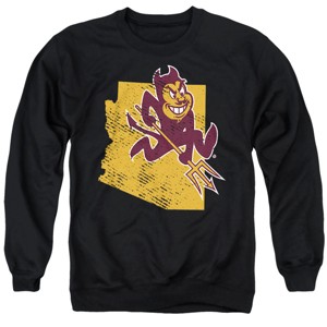 Men's Arizona State University State Shape Crewneck Sweatshirt - 1 of 4