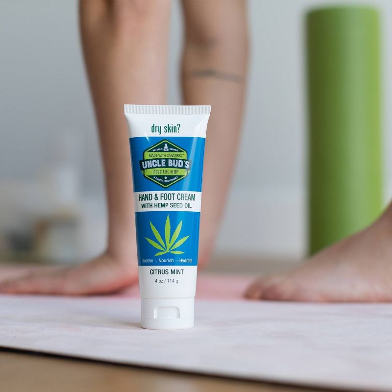 Uncle Bud&#39;s Hemp Hand and Foot Cream Citrus &#38; Mint - 4oz, 2 of 6