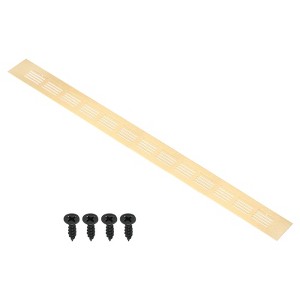 Unique Bargains Aluminum Rectangle Mesh with Mounting Screw Cabinet Air Vent Cover - 1 of 4