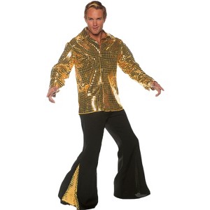 Halloween Express Men's Dancing King Costume - Size One Size Fits Most - Black - 1 of 2