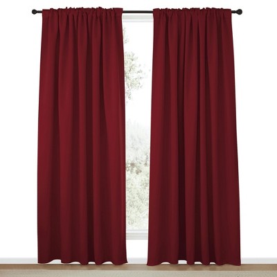 NICETOWN Backtab & Rod Pocket Blackout Thermal Curtain Panels, Set of 2