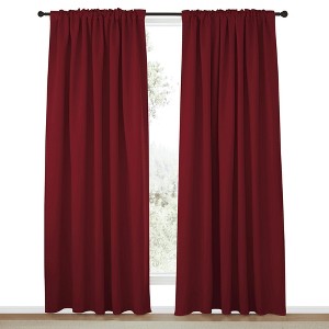 NICETOWN Backtab & Rod Pocket Blackout Thermal Curtain Panels, Set of 2 - 1 of 4