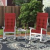 Aoodor 18 x 47 inch Tufted Outdoor Chair Cushion, Water Resistant & Fade Resistant Polyester High Back Patio Adirondack Chair Cushion, Set of 2 - 2 of 4