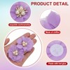 Unique Bargains Rhinestone Pearl Chiffon Flower for DIY Craft Wedding Party 10 Pcs - 3 of 4