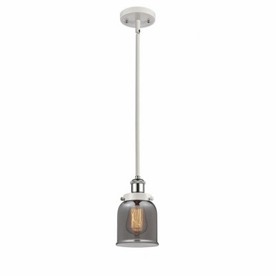 Bell - 1 Light Stem Hung Mini Pendant In Industrial Style-10 Inches Tall and 5 Inches Wide