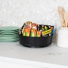 LunaLulinlk Snack Carousel, Countertop Organizer, Snack Tray, 12"L x 12"W x 4"H, Black - 3 of 4