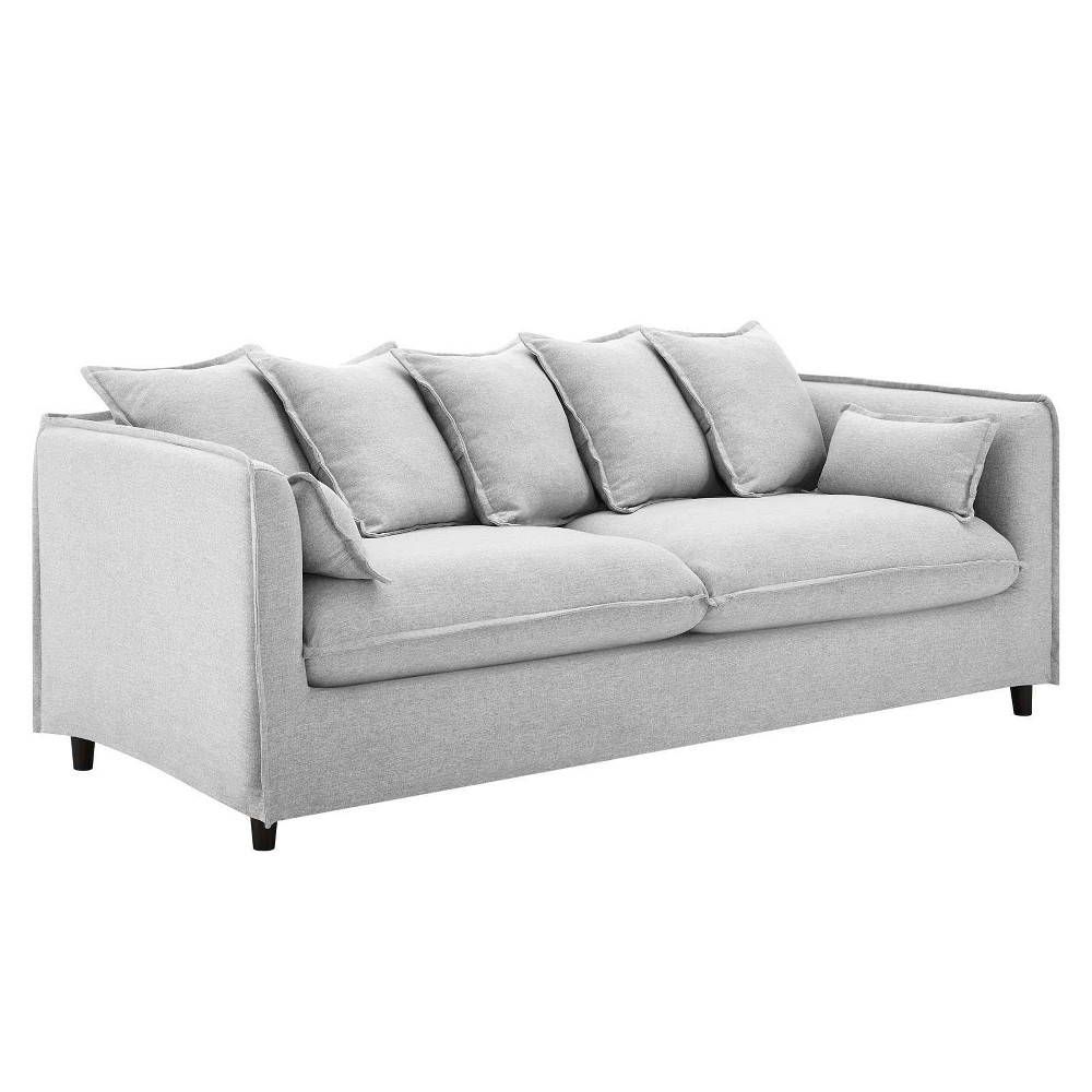Photos - Furniture Cover Modway Avalon Slipcover Fabric Sofa Light Gray  