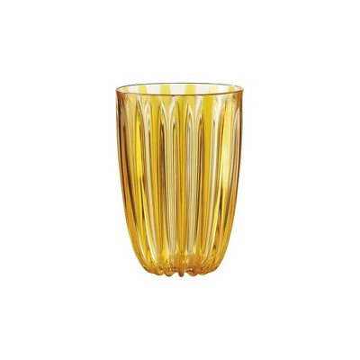 Guzzini Dolcevita 17 oz Tall Tumbler - Amber - BPA-Free, 100% Recycled Plastic