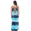 Riviera Sun Womens Maxi Dress  Tie Die Spaghetti Strap Long Sundress  Summer Dresses - 3 of 3