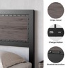 Bed Frame with Headboard and Footboard, Metal Platform Bed with Charging Outlet, Heavy Duty Steel Slats Support, No Box Spring Needed & Easy Assembly - 3 of 4