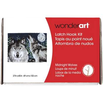 Vervaco Latch Hook Rug Kit Cat on Bookshelf 21.25inX15.5in
