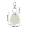 Unique Bargains Home Car Leather Metal Portable Exquisite Design Keychain 2 Pcs - 2 of 4