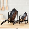 Juvale 3 Piece Plate Organizer for Kitchen Cabinet, Shelf, 2 Sizes for Pots, Pans, Cutting Boards (Black) - 3 of 4