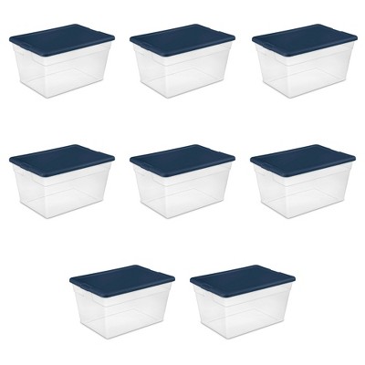 Wholesale Sterilite MARINE BLUE Tote Box - 18 Gal. MARINE BLUE