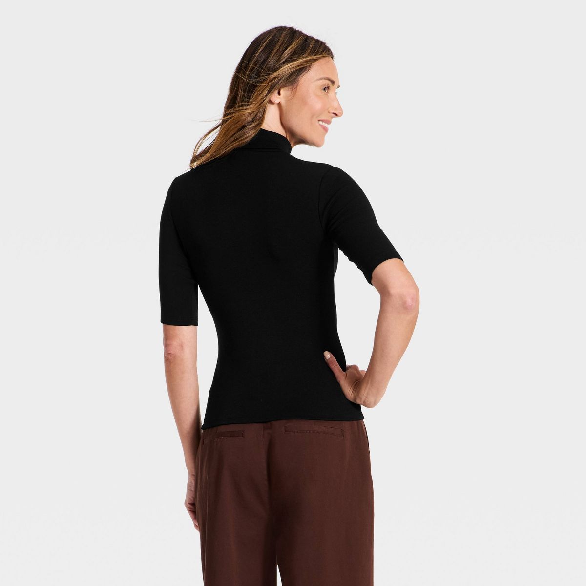 Women's Featherweight Turtleneck Top - A New Day™ - thumbnail 2