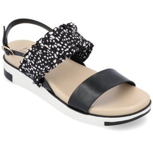 Journee Collection Womens Riya Formed Footbed Sling Back Sandal - 1 of 4