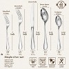 Aoibox 40-Piece Teardrop Silverware Set for 8, 18/10 Stainless Steel Flatware, Modern Cutlery Set for Hotel, Wedding, Mirror Polished &Dishwasher Safe - 2 of 4