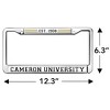 Cameron University Full Size Standard License Plate Metal Frame - 4 of 4