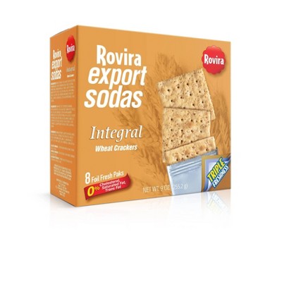 Rovira Integral Crackers Soda Foil Pack - 9oz/6ct