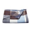 Hastings Home Oversized Vintage-Style Faux Cashmere Throw Blanket - Blue/Brown Plaid - 3 of 4