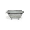Cheung's Lavande Metal Fleur-de-Lis Tub Decor - Large - Gray - 2 of 4