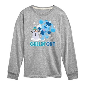 Boys' - Blue's Clues & You! - Chillin With My Snowmies Long Sleeve Graphic T-Shirt - 1 of 4