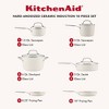 KitchenAid 10pc Hard-Anodized Ceramic Induction Cookware Set Porcelain White - 2 of 4