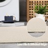 10'× 13' Washable Large Area Rug, Non-Slip, Low Pile, Modern Solid Grey, Stain Resistant Carpet for Living Room, Bedroom, Home Office - 3 of 4