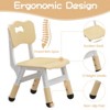 2025 New Height Adjustable Toddler Table and 2 Chairs Set, Kids Table and Chairs Set, Non-Slip Legs, Kids Activity Table for Home, Nursery - 4 of 4