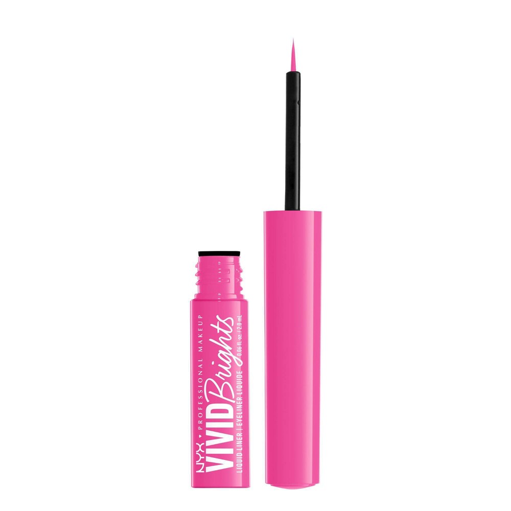 Photos - Eye / Eyebrow Pencil NYX Professional Makeup Vivid Matte Liquid Eyeliner - Don't Pink Twice - 0.06 fl oz 
