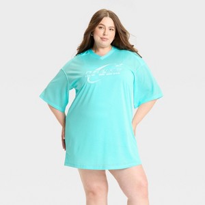 Women's Cap Sleeve Dream Jersey Midi Shirtdress - Wild Fable™ - 1 of 3
