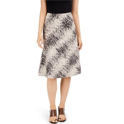 I.N.C International Concepts Womens Snake Print A-line Skirt, Beige, 29