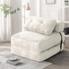 Hooseng Convertible Floor Couch Lazy Sofa, Corduroy Upholstered Folding Futon Sofa Bed With Adjustable Backrest, Foldable Lounge Mattress With Pillow - 2 of 4