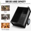 COZONY Heavy Duty Steel Dump Trailer, 47"x17.8"x11.2", 500 lbs/11.4 Cu.Ft, Black, Removable Rear Panel, Garden Dump Cart for Lawn Mower, Tractor - 4 of 4