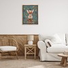 Stupell Industries Festive Autumnal Hare Black Framed Floater Canvas Wall Art - 2 of 4