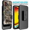 Nakedcellphone Combo for Samsung Galaxy XCover 7 Pro - Rugged Phone Case with Stand and Belt Clip Holster Holder - 3 of 4