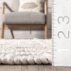 Nuloom Lucile Moroccan 5x8 Wool Indoor Area Rug for Living Room Bedroom Dining Room Kitchen, Dark Grey/Ivory - 3 of 4