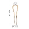 Unique Bargains Women's U-shaped Faux Pearl Decorative Hairpin 1 Pc - 4 of 4