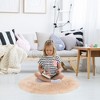 PiccoCasa Office Home Bedroom Faux Sheepskin Puffy Plush Area Soft Warm Floor Mat 1 Pc - 4 of 4