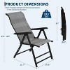 1 Pack Folding Rattan Chaise Lounge Chair , Portable Outdoor Recliner with Wide Armrest, Adjustable Backrest, 330 lb Capacity, Brown - 2 of 4
