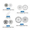 Unique Bargains Round Pattern Decoration Hanging Paper Fans Party Set 8 Pcs - 3 of 4