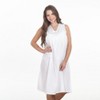 Saro Lifestyle Long Nightgown With Embroidered Design - 2 of 4