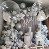 PartyWoo Balloons Silver Metallic Small Mini 5 Inch 50 pcs - 3 of 4