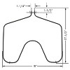 ERP® Replacement Bake Element for GE® Part Number WB44X5099 in Black - 2 of 4