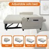 Versatile Foldable Velvet Sofa Bed with Adjustable Back, USB & Phone Stand - 4 of 4