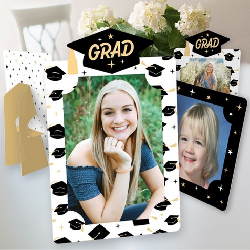 Big Dot Of Happiness Hello College Graduation Party Centerpieces - 4x6 Picture Display - Paper Photo Frames - Set Of 12 : Target