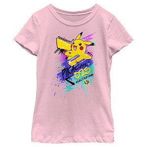 Girl's Pokemon Pikachu 025 Electrifying T-Shirt - 1 of 4